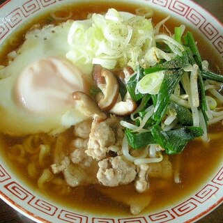 ☆ソース炒め野菜たっぷりの醤油ラーメン☆